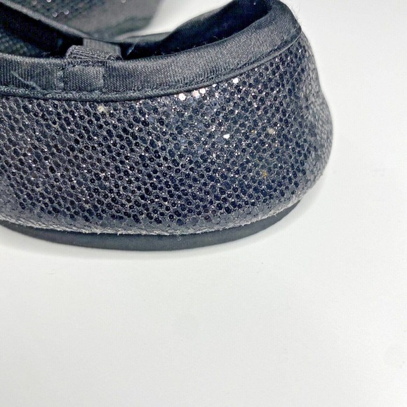 Build A Bear Shoes Black Sparkle Flats BAB Accessories Replacement Mary Janes - Picture 9 of 9